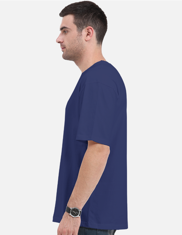 Royal Blue Plain Oversized T-shirtt