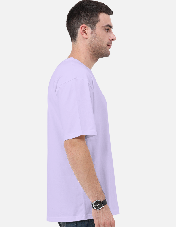 Lavender Plain Oversized T-shirt