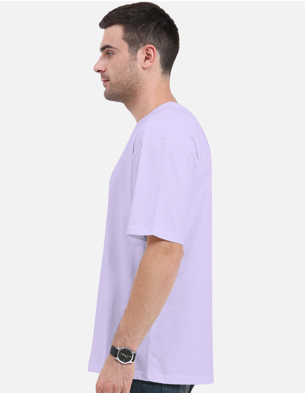 Lavender Plain Oversized T-shirt